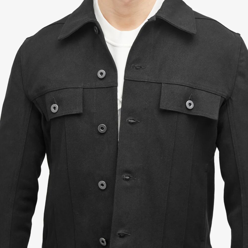 Rick Owens Джинсовая куртка Trucker, черный черная джинсовая куртка trucker rick owens drkshdw