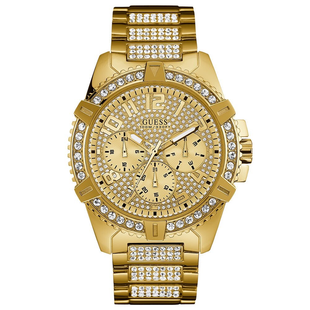 

W0799G2 пограничные часы Guess, золото
