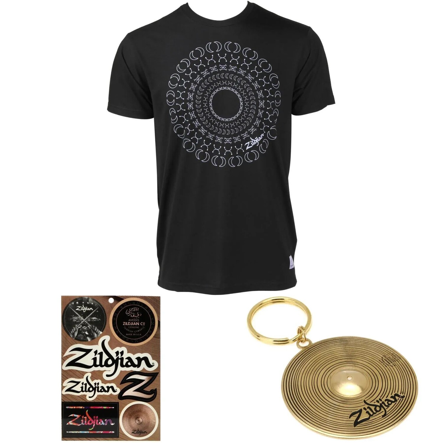 

Подарочный набор футболок Zildjian к 400-летию алхимии — маленький