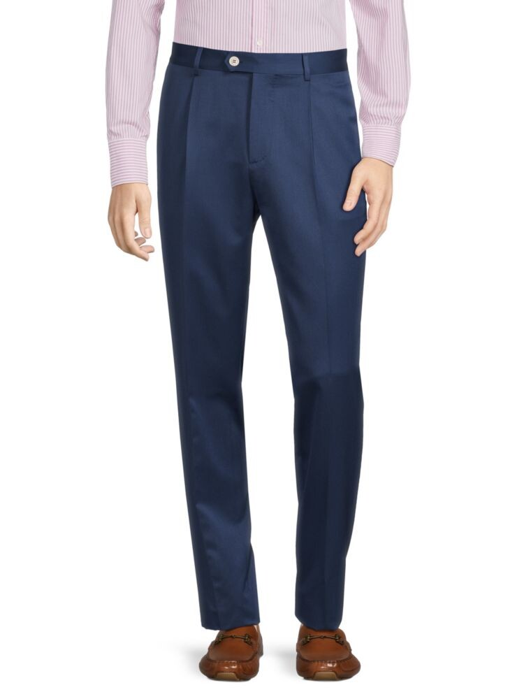 

Брюки из смесовой шерсти Brunello Cucinelli, индиго