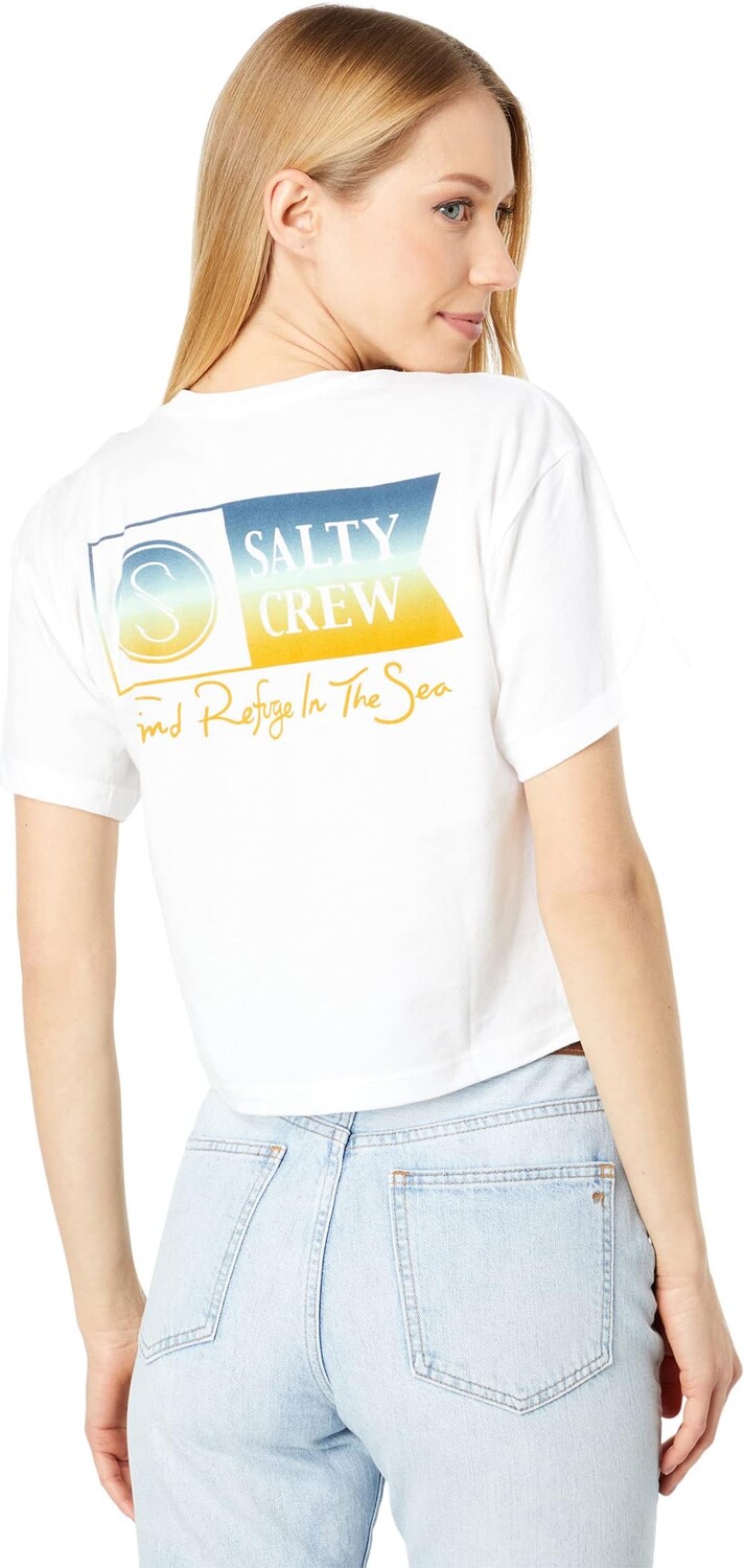 

Футболка с короткими рукавами Alpha Gradient Skimmer Salty Crew, белый