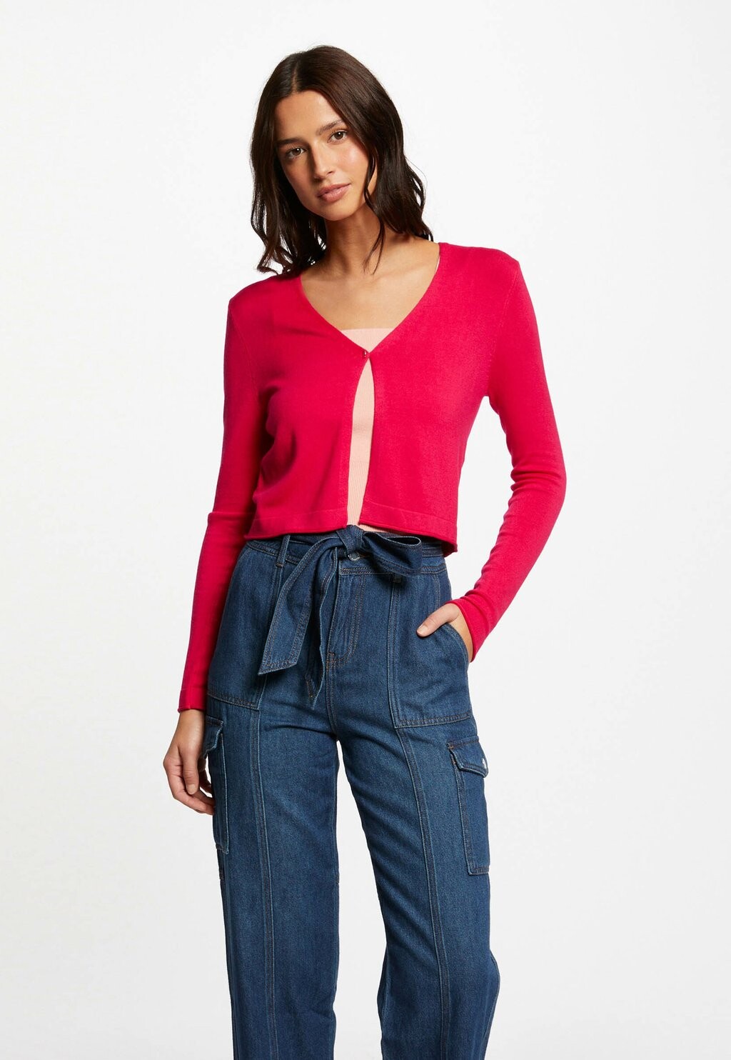 

Кардиган V-NECK Morgan, цвет rose moyen