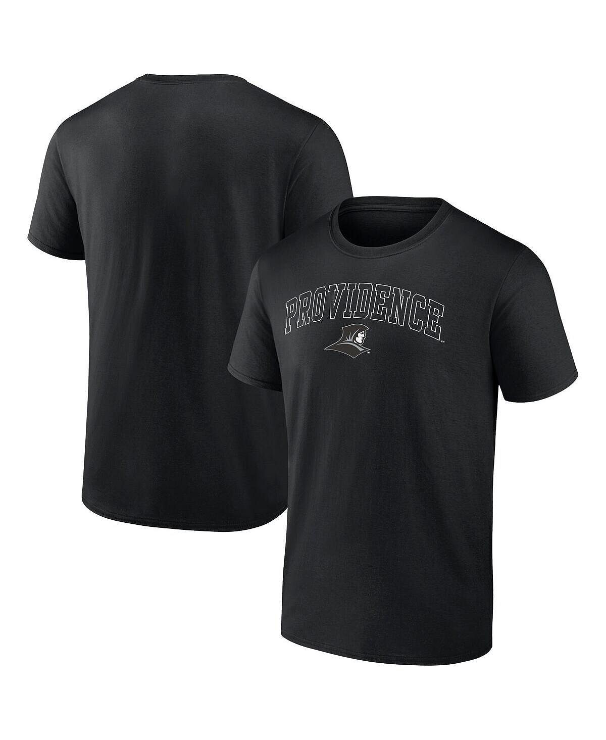

Мужская черная футболка с логотипом Providence Friars Campus Fanatics, Черный