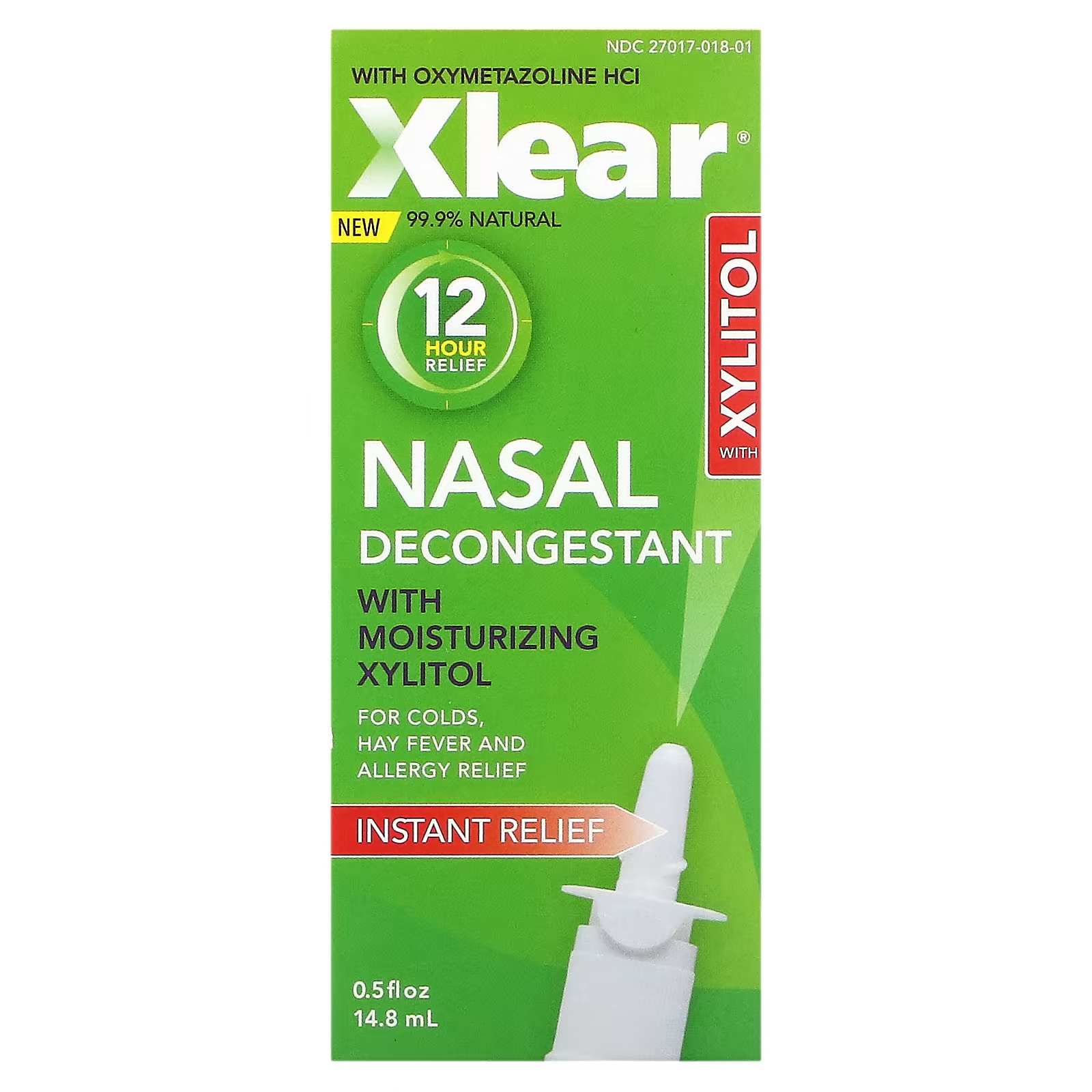 Средство для носа Xlear Противозастойное, 14, 8мл xlear max назальный спрей с натуральным солевым раствором и ксилитом максимальное облегчение 1 5 жидких унции 45 мл