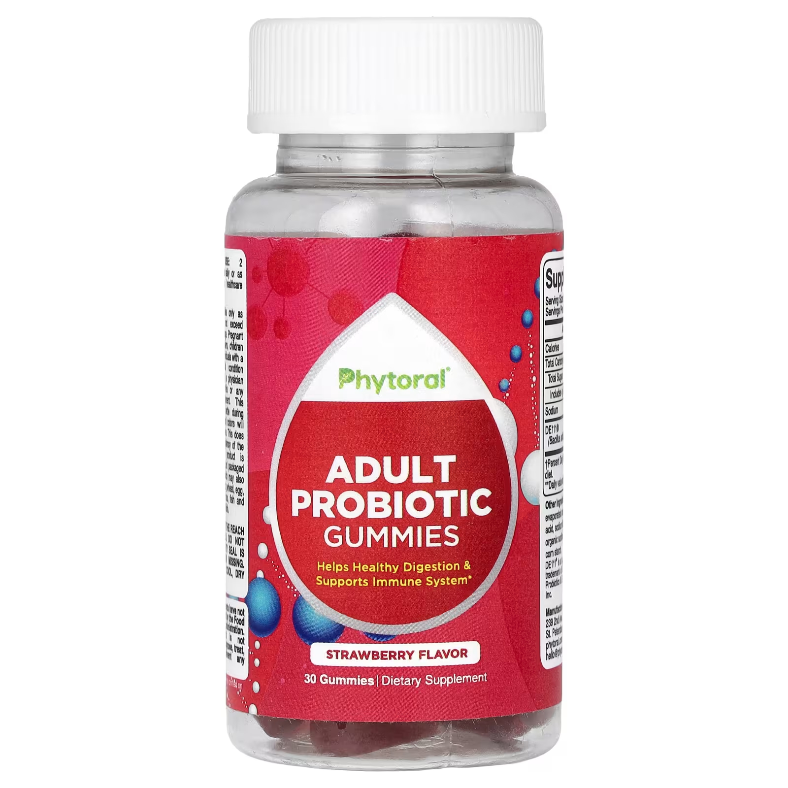 Пищевая добавка Phytoral с пробиотиками, клубника, 30 жевательных конфет
