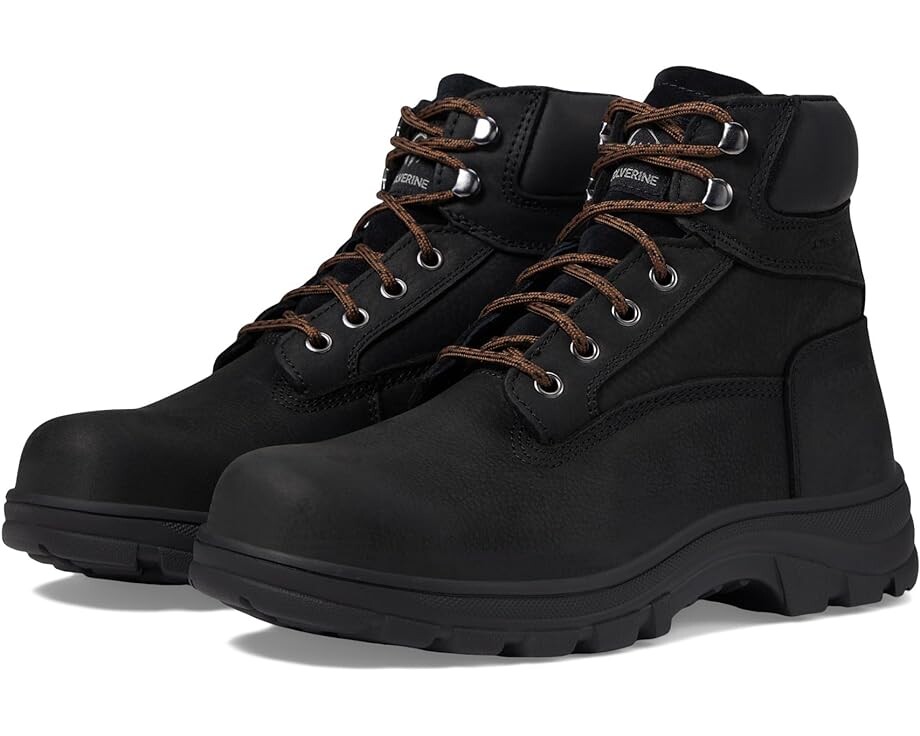 

Ботинки Wolverine Carlsbad 6" Waterproof Steel Toe, черный