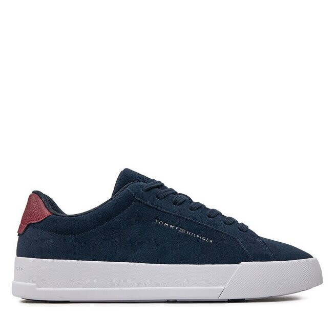 Кроссовки Tommy Hilfiger Th Court Better Suede FM0FM04973 Desert Sky DW5, темно-синий кроссовки tommy hilfiger th hi vulc core low slip on fm0fm04734 desert sky dw5 темно синий