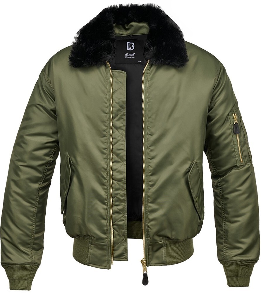

Куртка Brandit Jacke Ma2 Fur Collar Jacket, зеленый