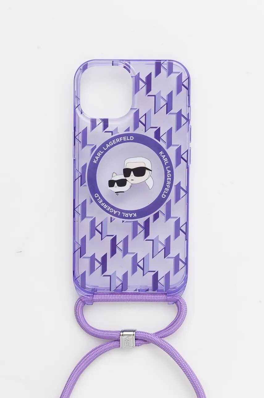 

Чехол для телефона Karl Lagerfeld iPhone 15/14/13 6,1", фиолетовый