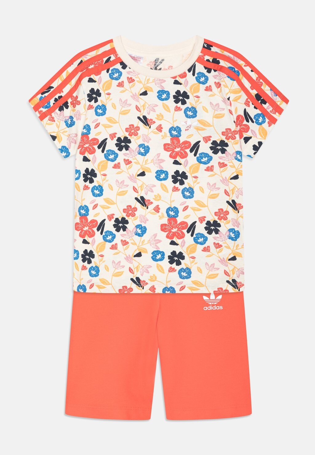 

Футболка с принтом SHORT TEE KIDS SET adidas Originals, цвет white/multicolor