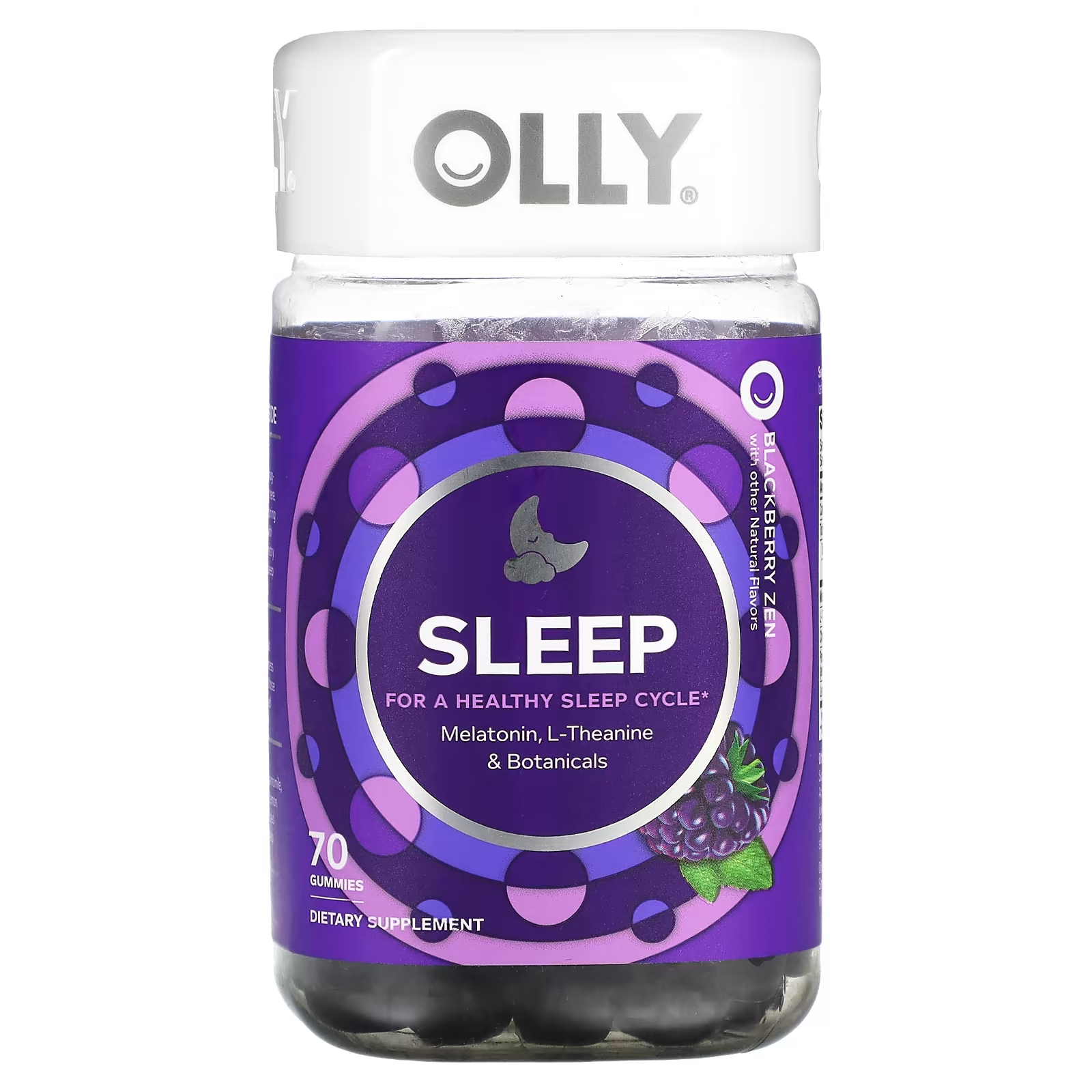 Пищевая добавка Olly Sleep для Blackberry Zen, 70 штук пищевая добавка olly sleep клубника 30 таблеток