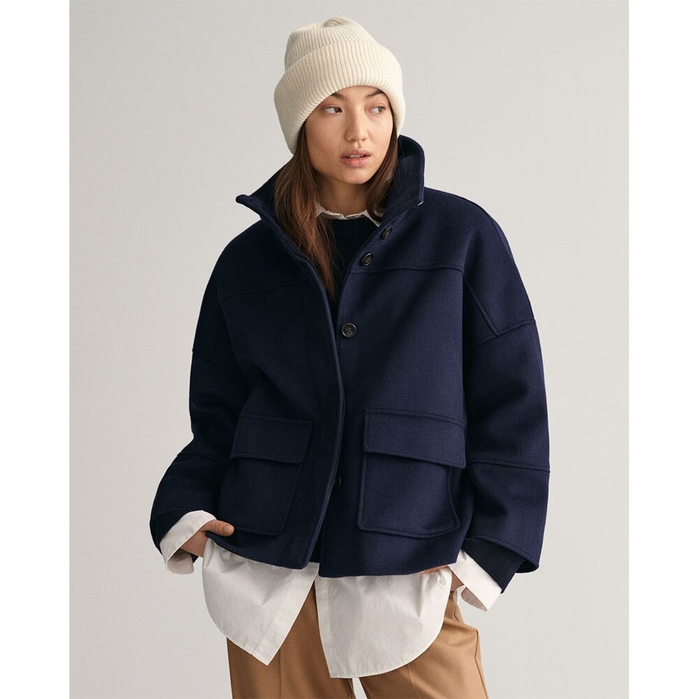

Куртка Gant Cropped Wool, синий