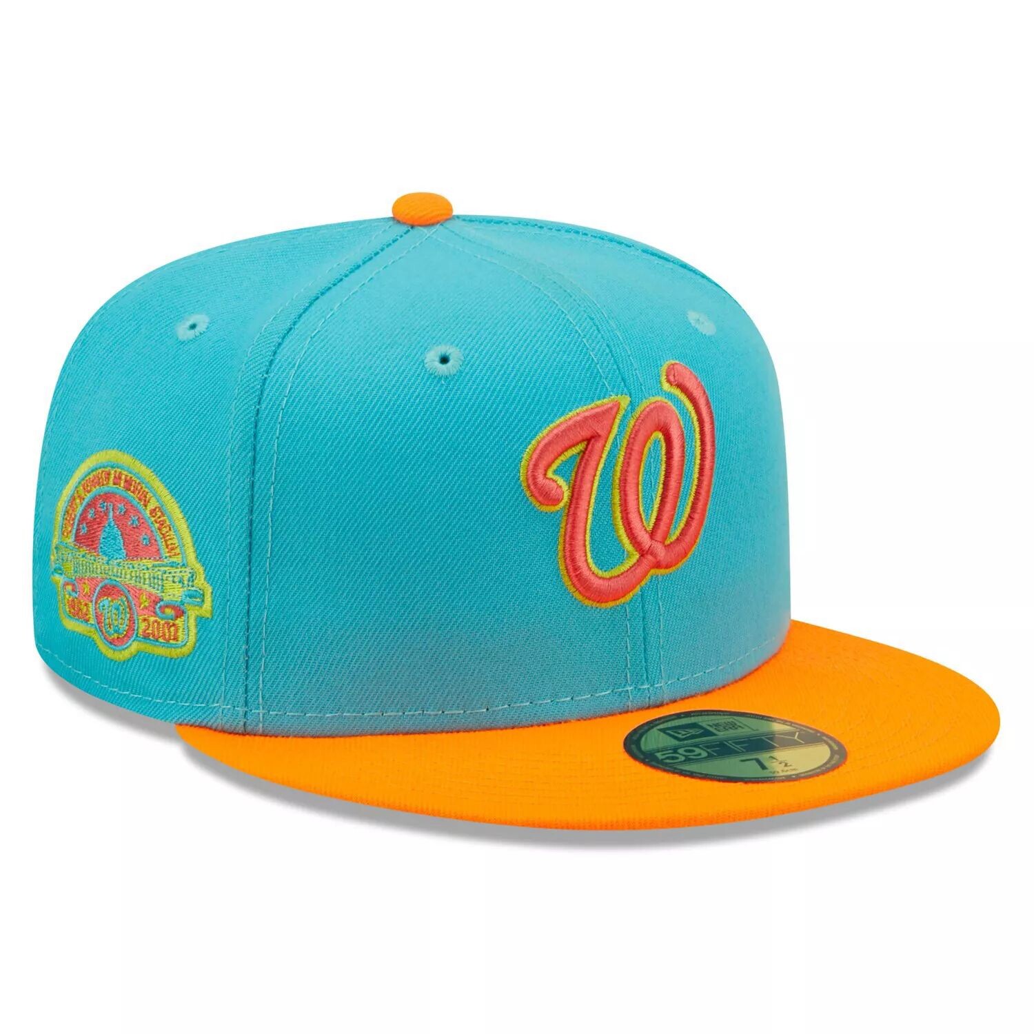 

Мужская шляпа New Era Blue/Orange Washington Nationals Vice Highlighter 59FIFTY