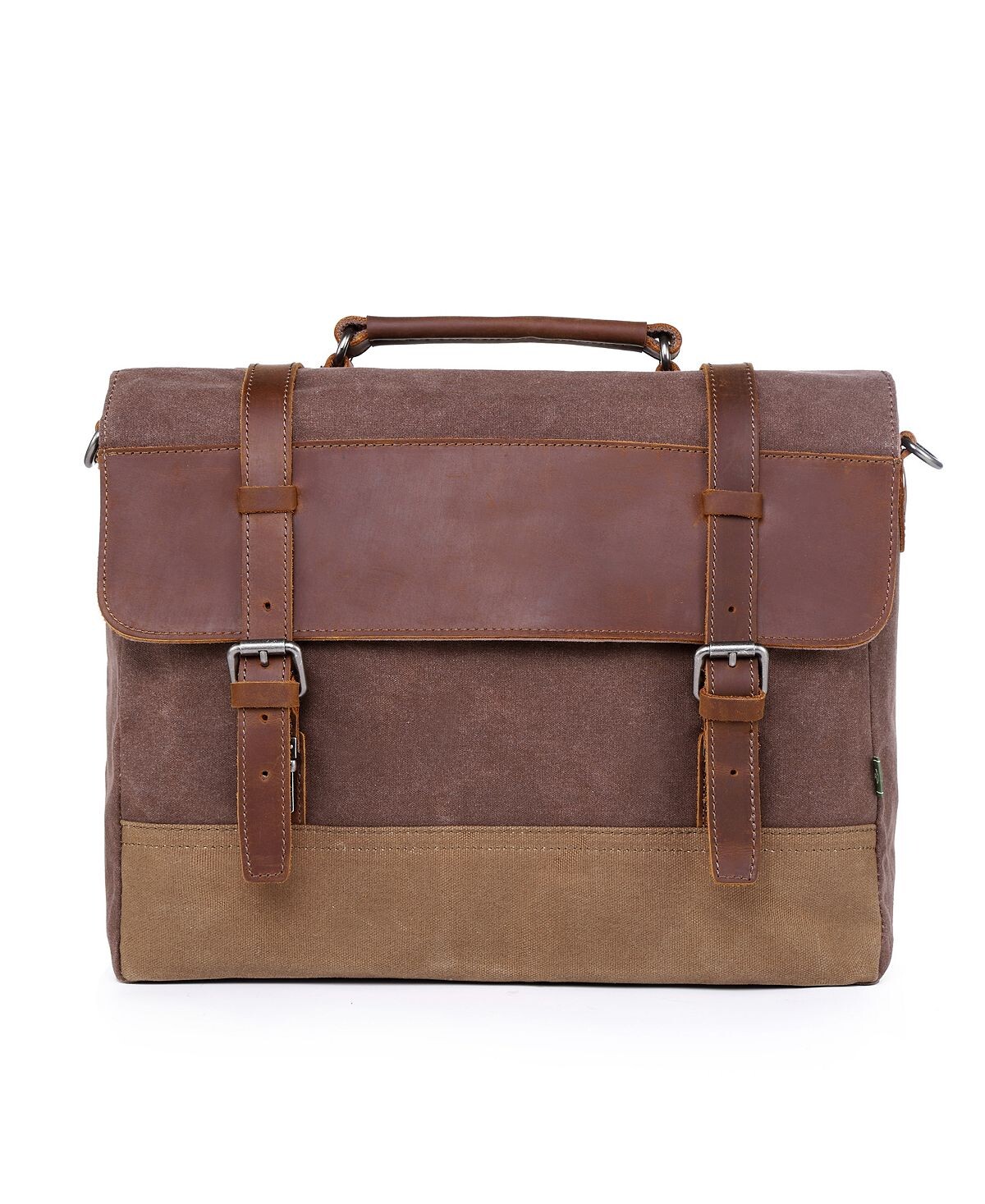 

Портфель из вощеной парусины Stone Creek TSD BRAND, коричневый