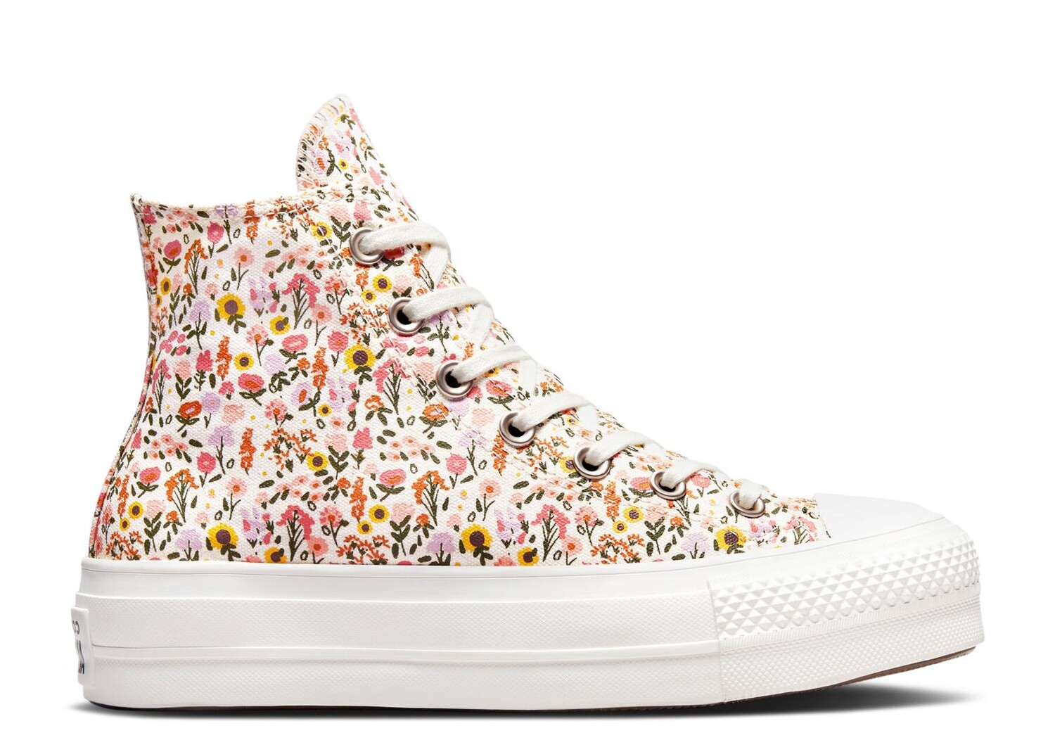 

Кроссовки Converse Wmns Chuck Taylor All Star Lift Platform High 'Florals', кремовый, Бежевый