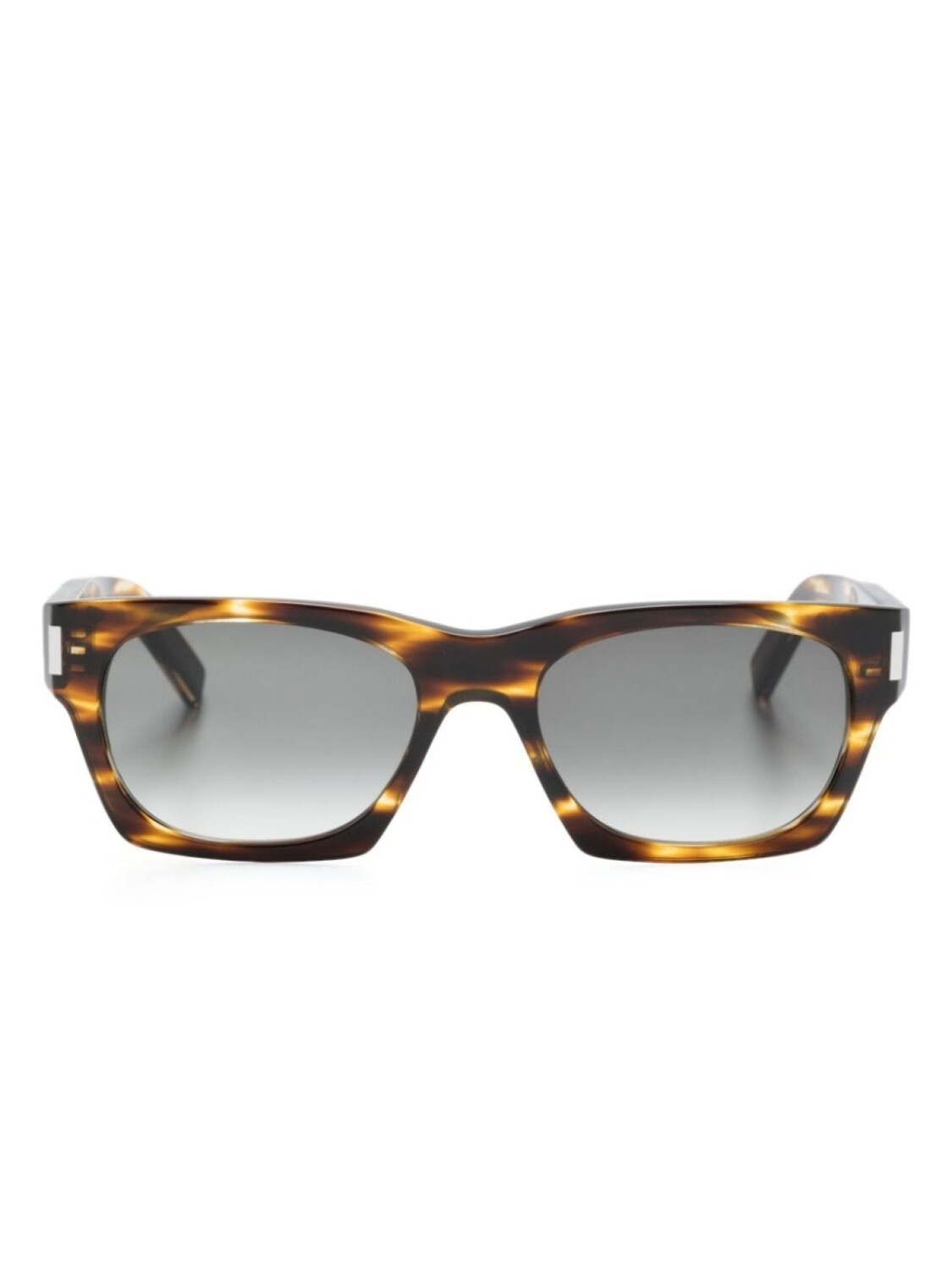 

Солнцезащитные очки в квадратной оправе с логотипом Saint Laurent Eyewear, коричневый