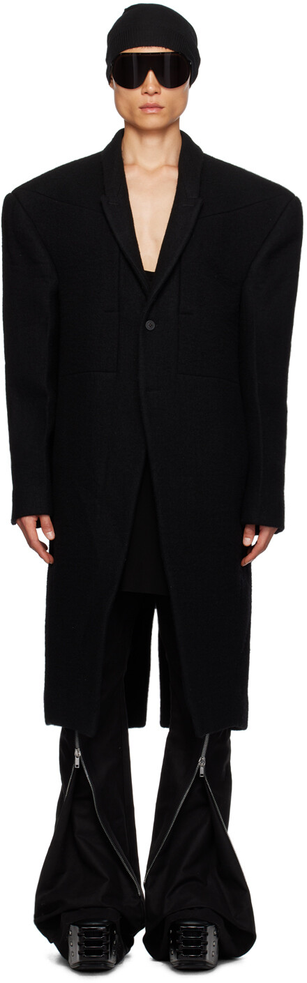 

Черное пальто Jumbo Tatlin Rick Owens, Черный