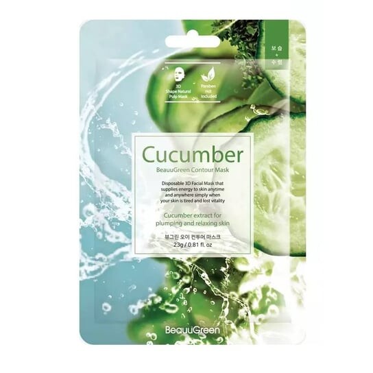 

Корейская маска с огурцом, 23 мл BeauuGreen Contour Mask