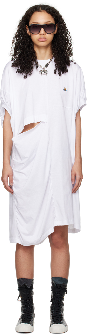 Белое платье-миди Dolly Vivienne Westwood