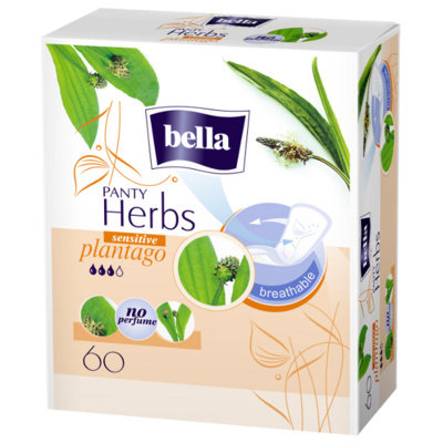 

Гигиенические прокладки, 60 шт. Bella, Panty Herbs Sensitive Plantago