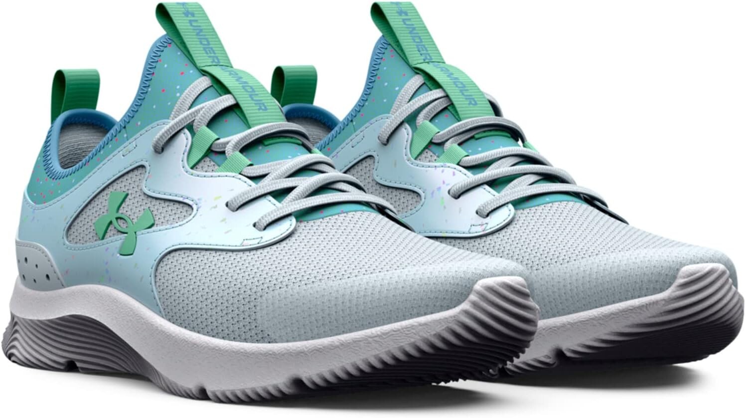 

Кроссовки Infinity 2.0 Print Alternate Closure Under Armour, цвет Halogen Blue/Halogen Blue/Green Breeze