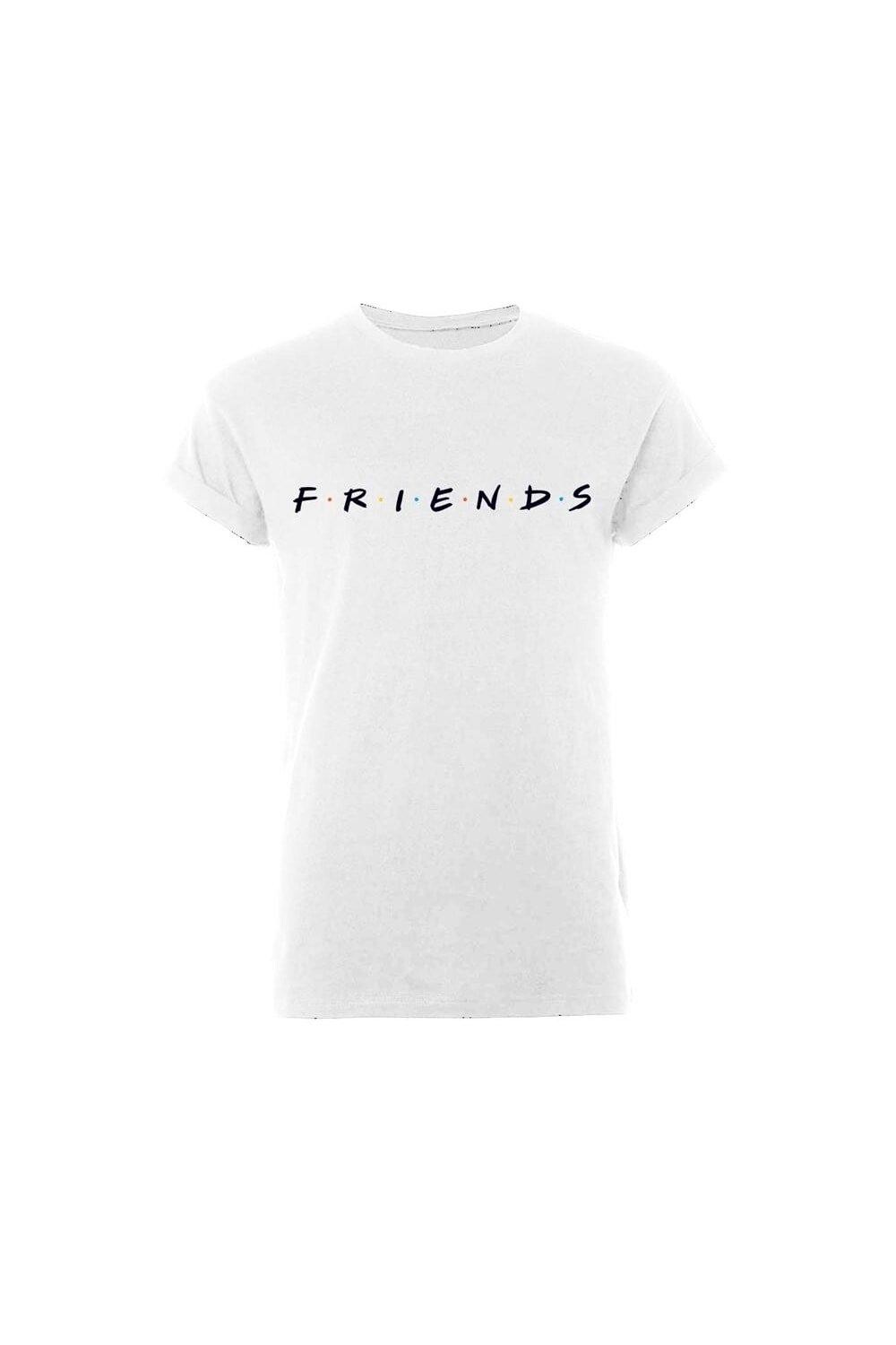 

Футболка с длинными рукавами и логотипом Friends, белый
