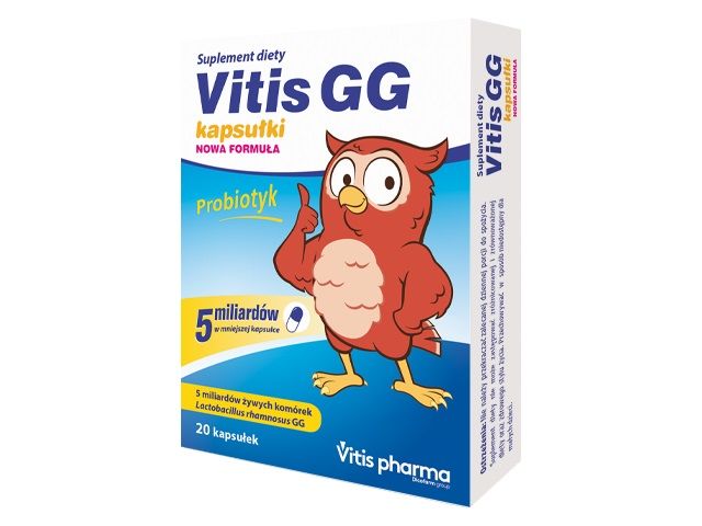 Vitis GG Kapsułki пробиотические капсулы, 20 шт. пробиотик в капсулах loggic 30 kapsułki 30 шт