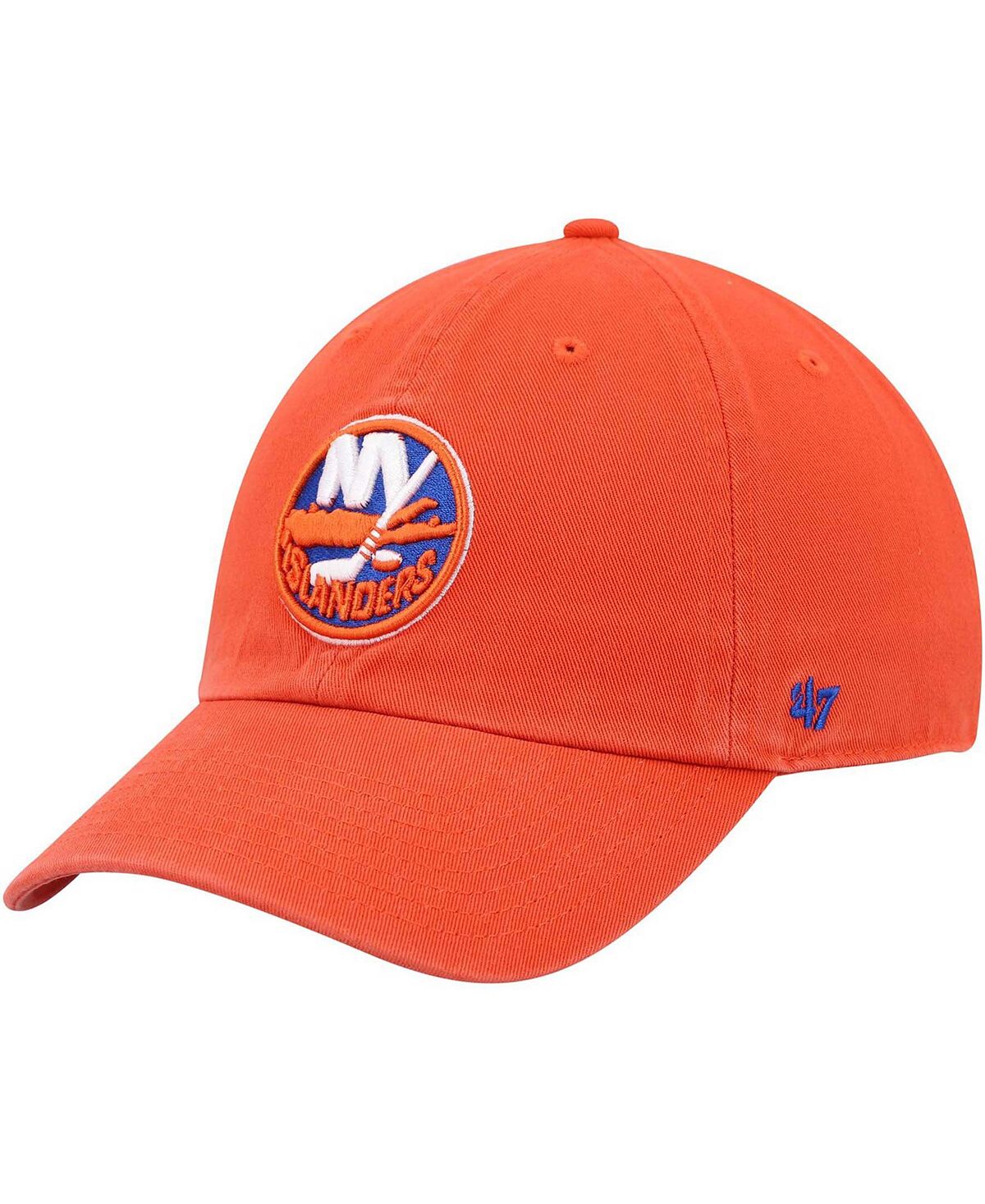 Мужская оранжевая регулируемая кепка New York Islanders Clean Up '47 Brand