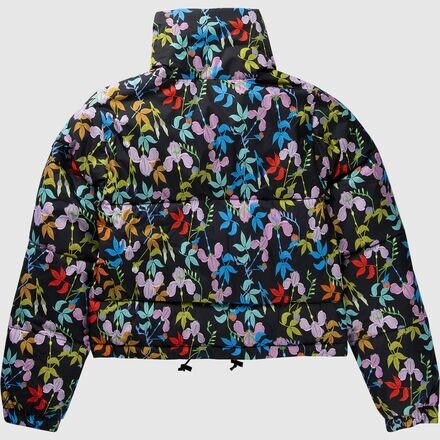 

Короткая куртка-пуховик X Rowley женская Roxy, цвет True Black/Multifloral