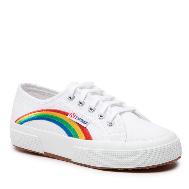 

Кроссовки Superga Rainbow Embroidery, белый
