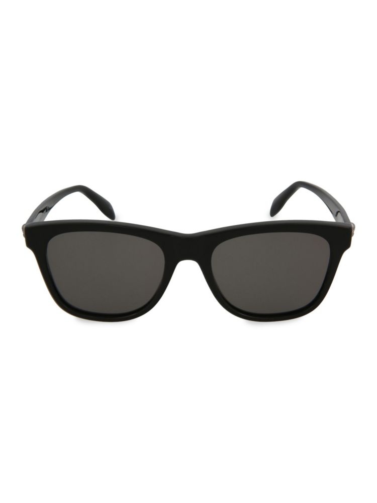 Прямоугольные солнцезащитные очки 54MM Alexander Mcqueen, черный солнцезащитные очки masao gabrielle 54mm casablanca черный