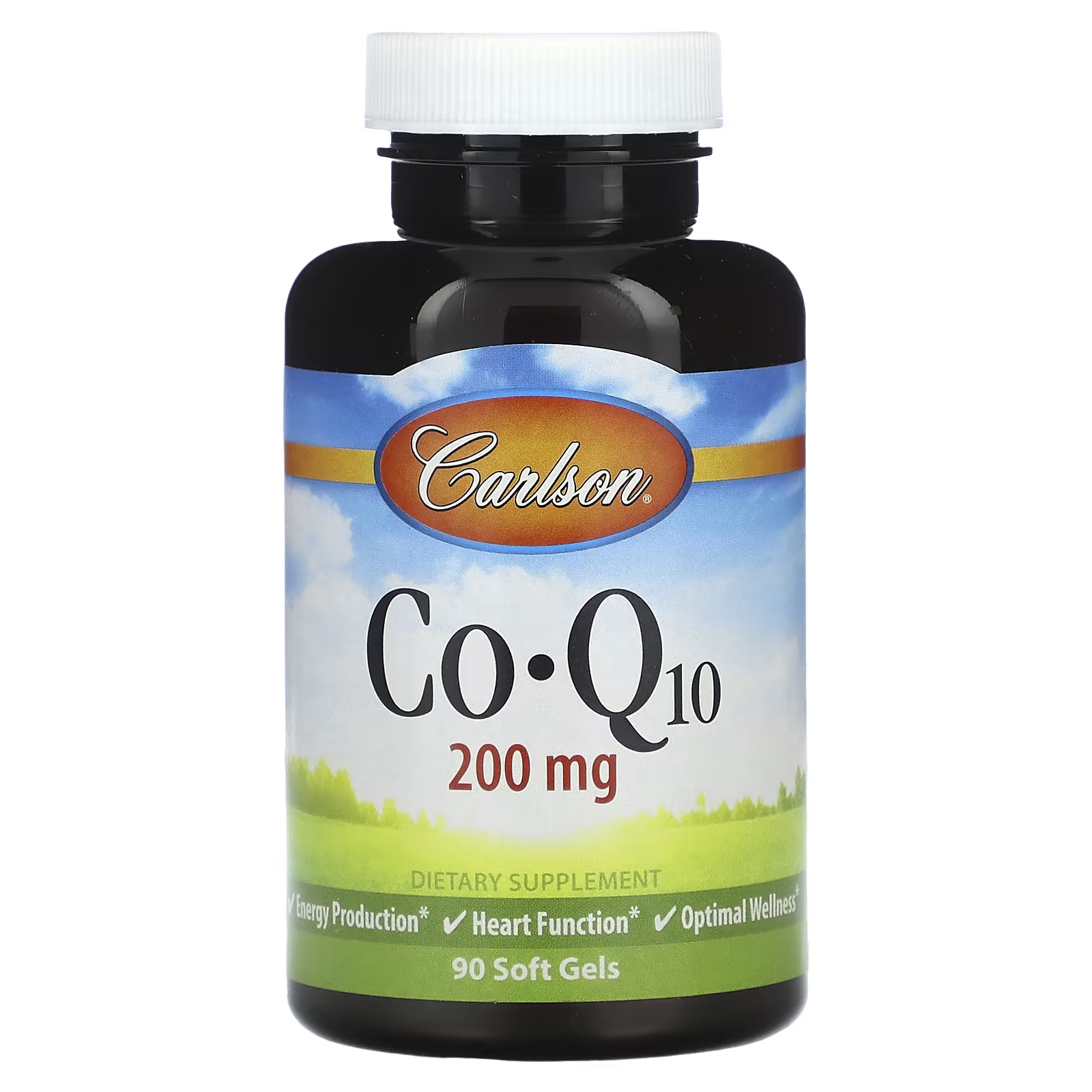 Пищевая добавка Carlson CoQ10 200 мг, 90 мягких таблеток