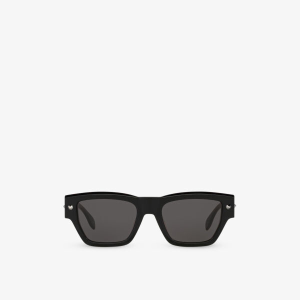 

AM0409S солнцезащитные очки из ацетата в квадратной оправе Alexander Mcqueen, черный