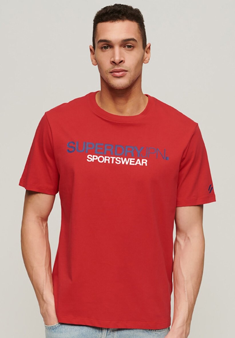 

Футболка с принтом Superdry, красный