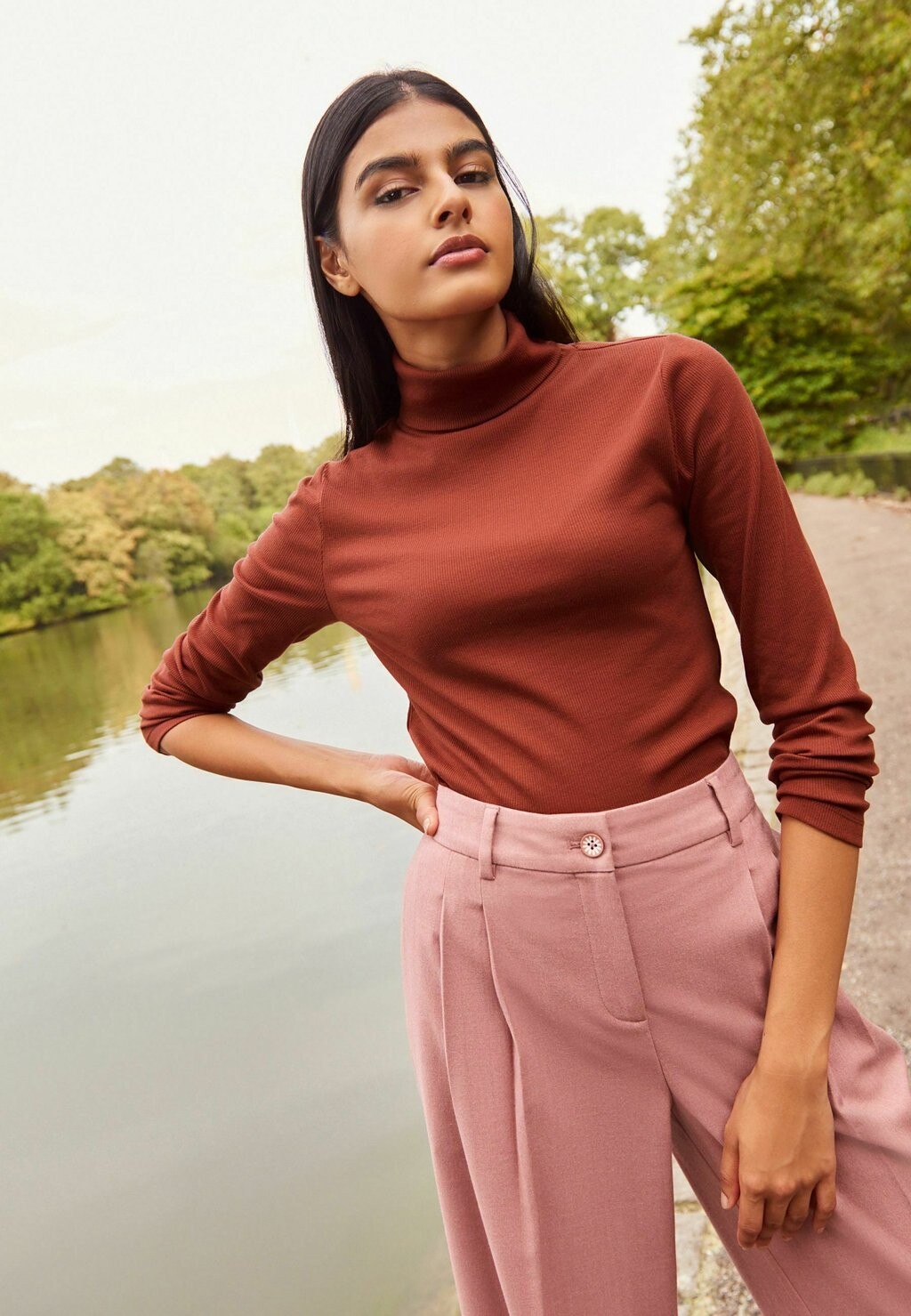 

Джемпер Roll Neck Standard Next, цвет mottled red