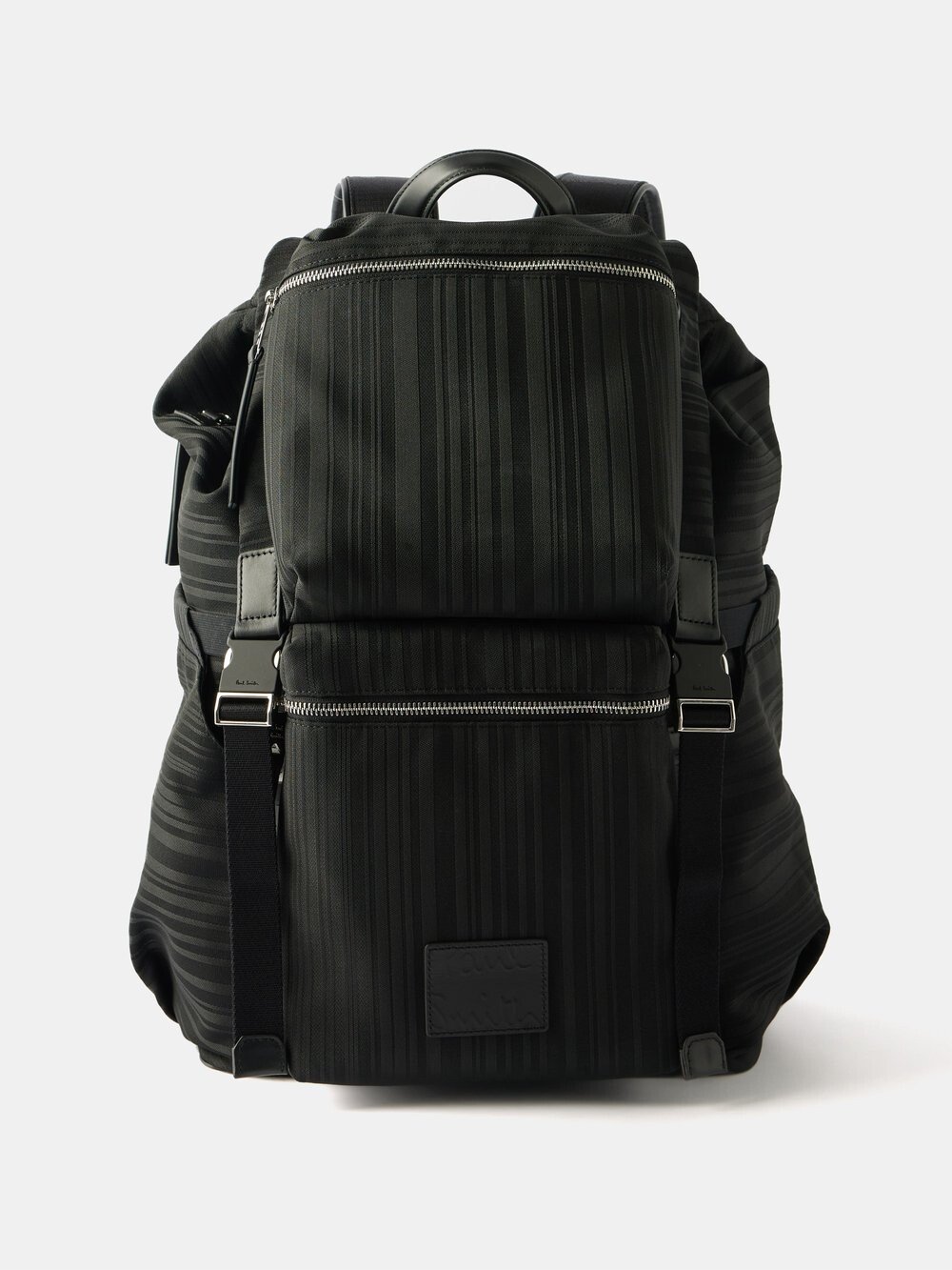 

Рюкзак shadow stripe с кожаной отделкой Paul Smith, черный