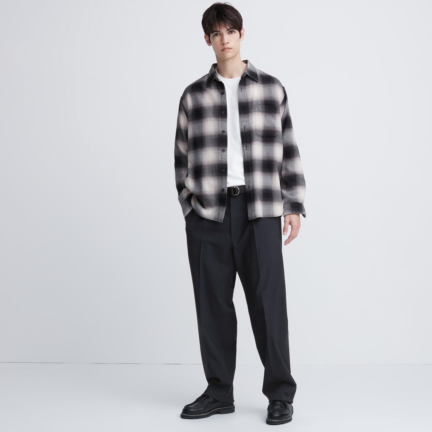 

Широкие брюки Uniqlo, темно-синий