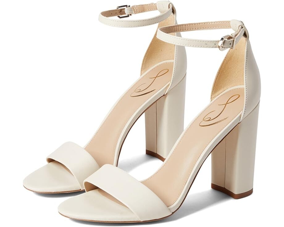 

Туфли Sam Edelman Yaro Ankle Strap Sandal Heel, слоновая кость