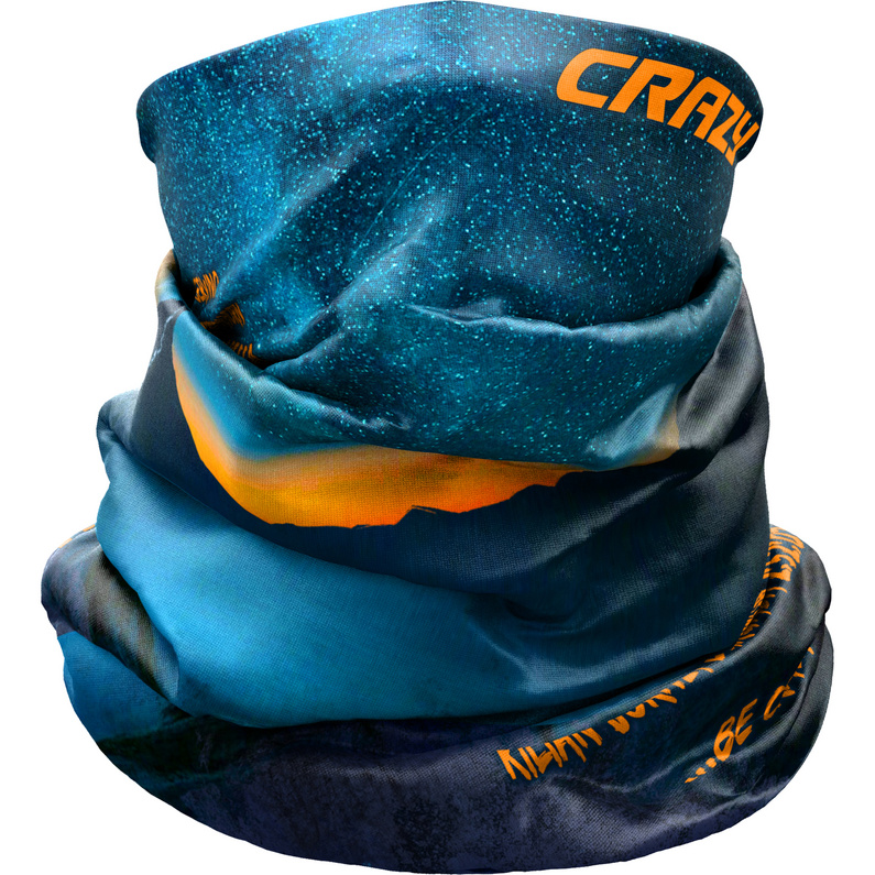 Сумасшедший шарф-труба Crazy, синий цена и фото