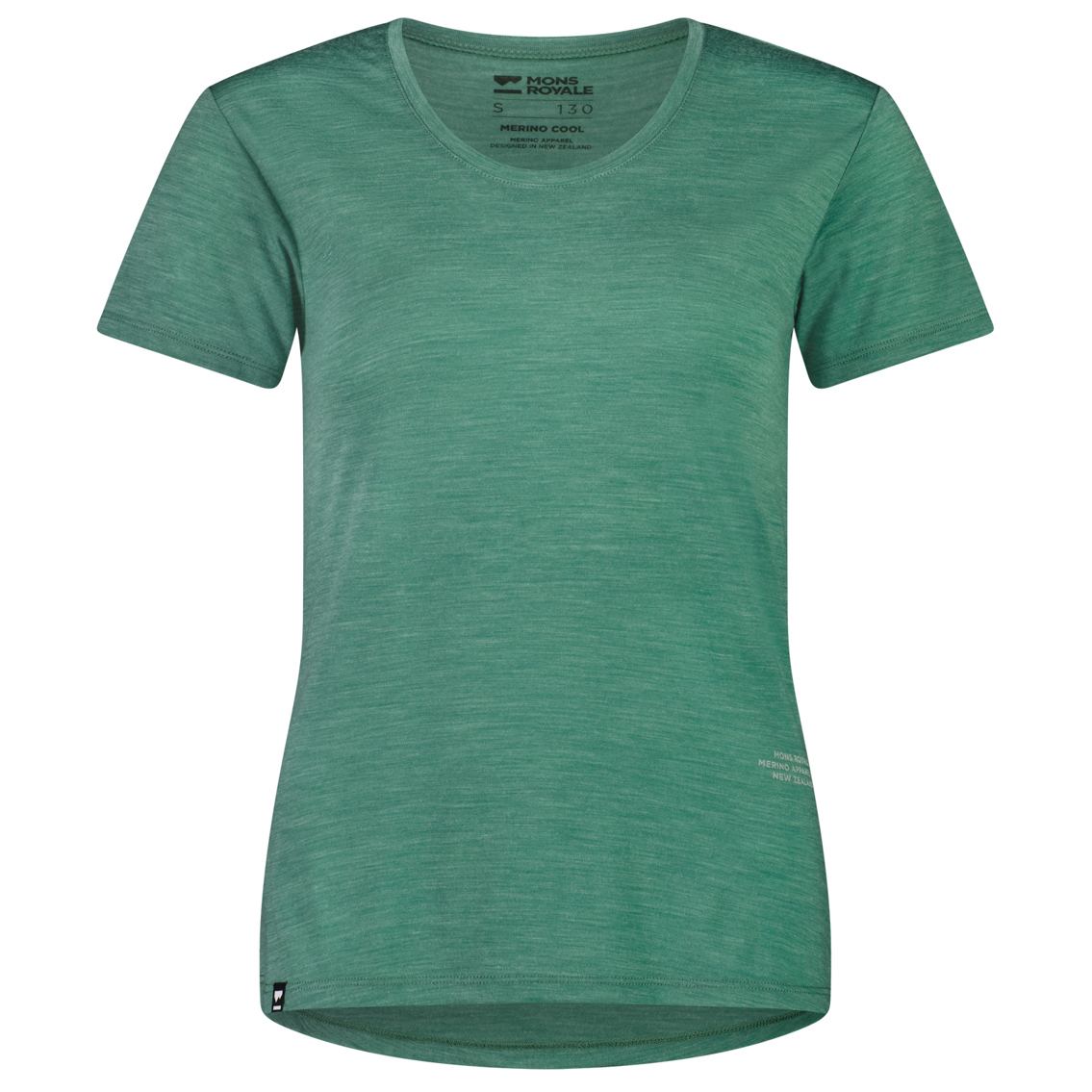 

Рубашка из мериноса Mons Royale Women's Zephyr Merino Cool Tee, цвет Smokey Green