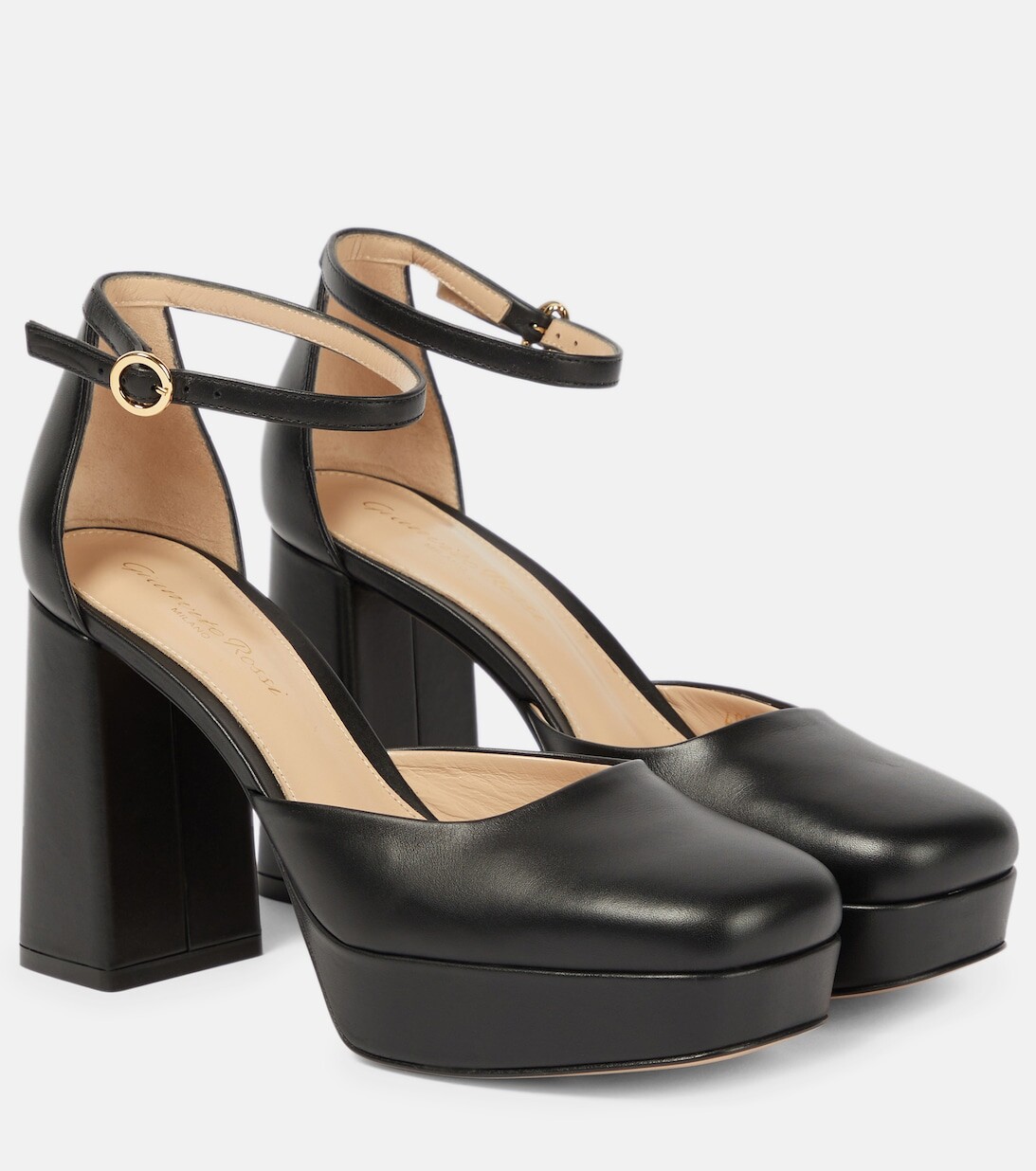 

Туфли-лодочки Basette на платформе Gianvito Rossi, черный