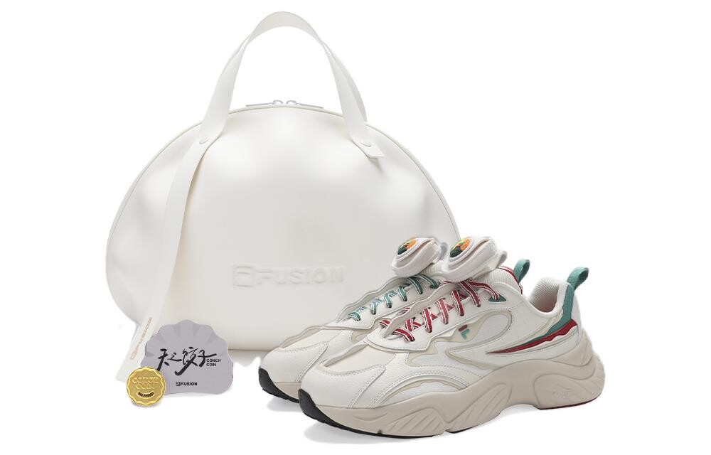 

FILA FUSION Conch Lifestyle Shoes Men Low-top White/Gray/Green