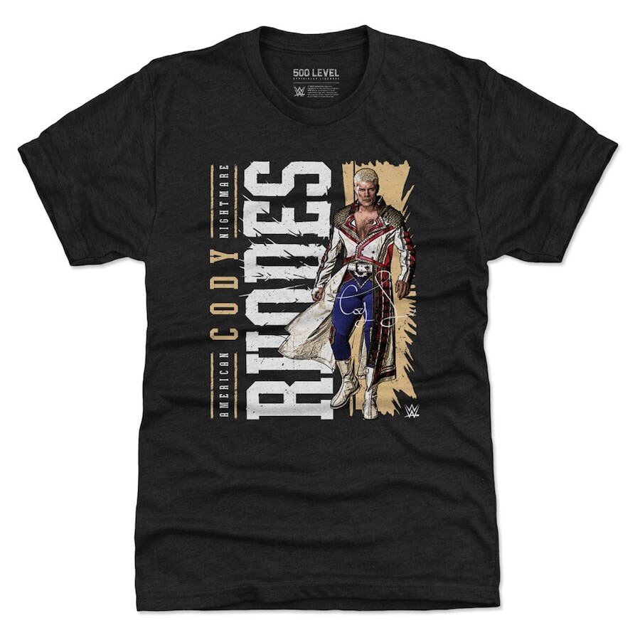 

Футболка с коротким рукавом 500 Level Cody Rhodes, черный