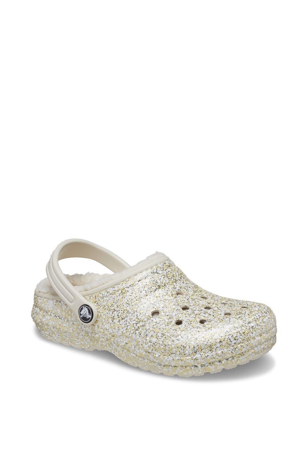 

Классические сабо с блестящей подкладкой Crocs, белый