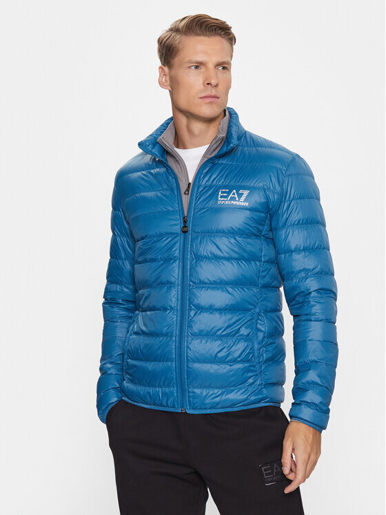 

Пуховик стандартного кроя Ea7 Emporio Armani, синий
