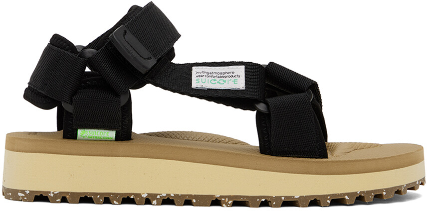 

Черно-бежевые сандалии DEPA-2Cab-ECO Suicoke