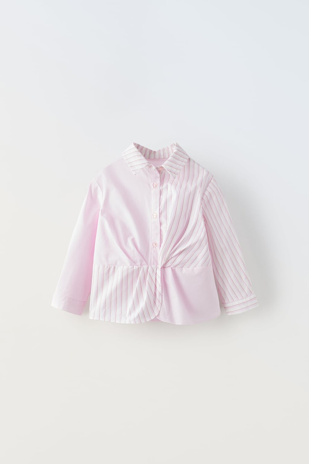 

Рубашка из поплина ZARA, розовый