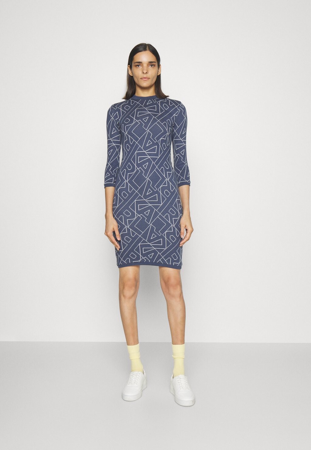 

Платье-футляр KARL LAGERFELD ATHLEISURE LOGO DRESS, цвет mood indigo