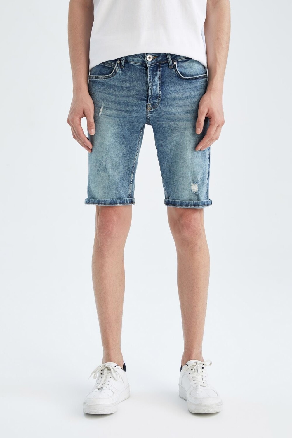 

Джинсы Skinny Fit Бермуды DeFacto, зеленый