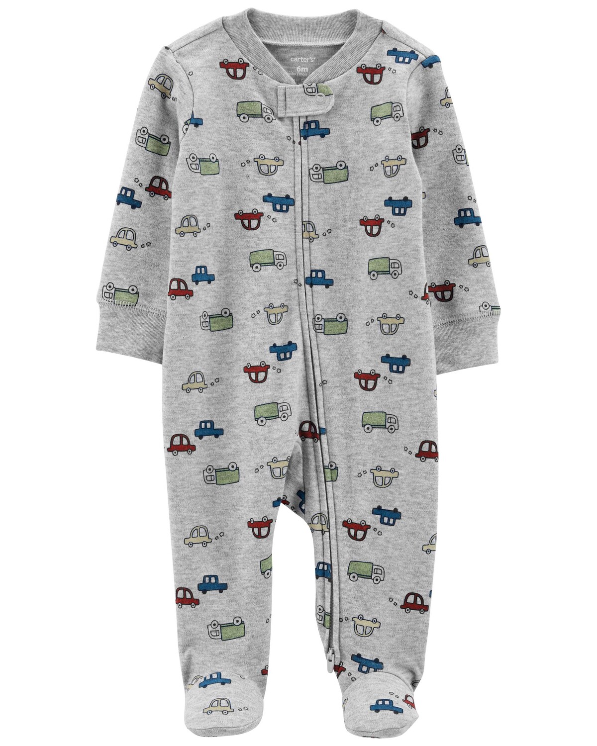

Baby Whale Cotton Zip-Up Sleep & Play Carter's, серый